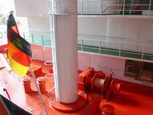 Detail des Schiffsmodells