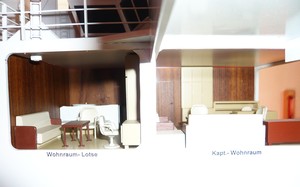 Detail des Schiffsmodells