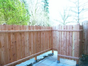 Sichtschutz im Sauna-Außenbereich